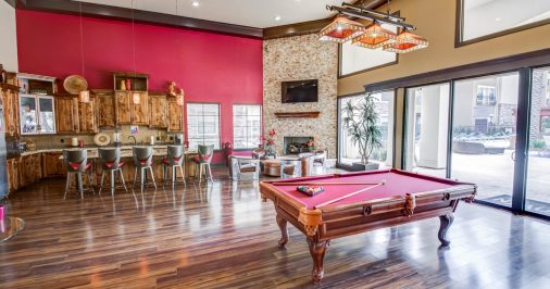 clubroom with pool table